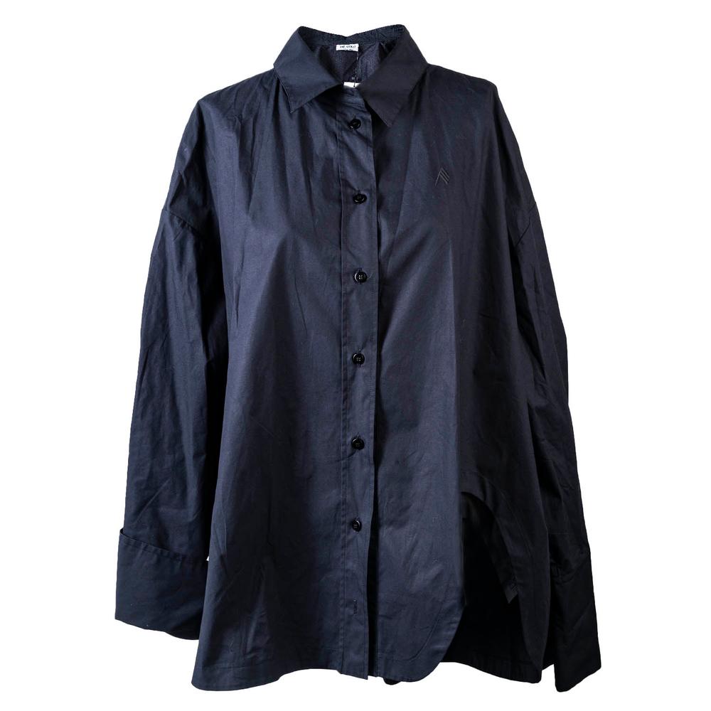  New The Attico Size 40 Black Button Down Shirt