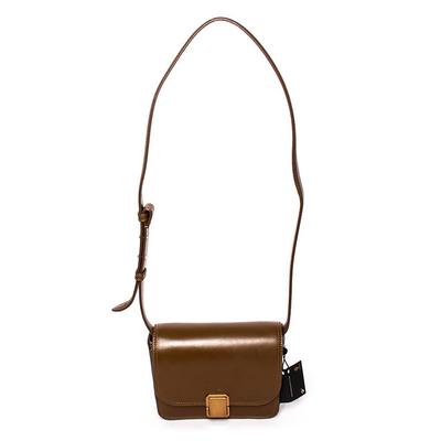 Massimo Dutti Brown leather Crossbody Bag