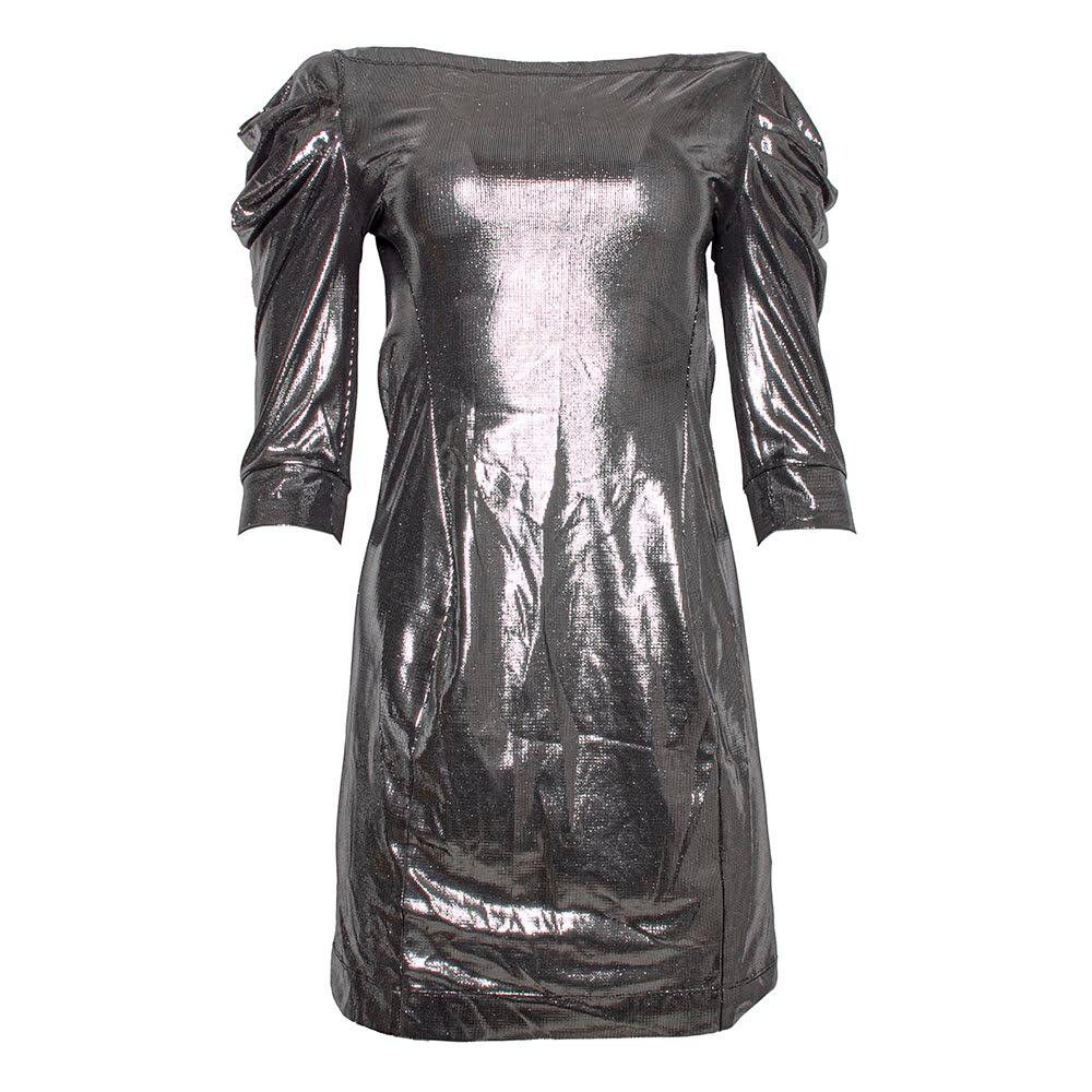  Just Cavalli Size 44 Silver Dress