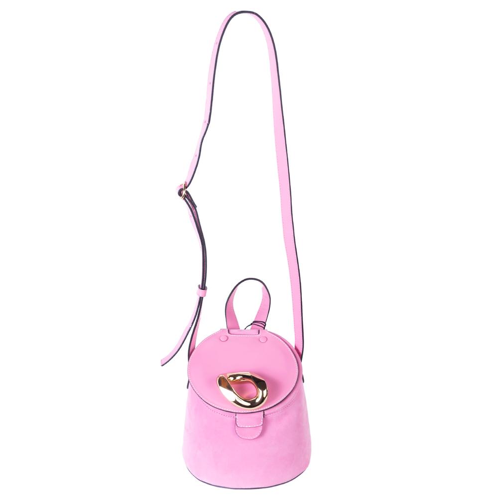  J Wanderson Pink Suede & Leather Handbag