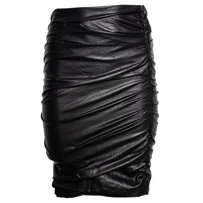 Brochu Walker Size Small Black Faux Leather Skirt