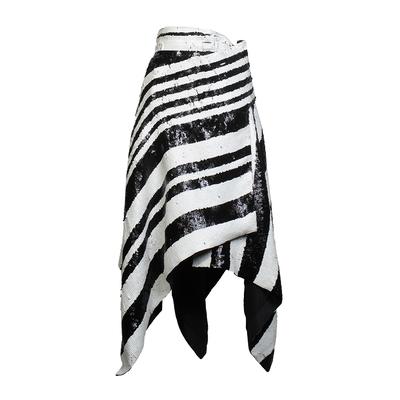 New Proenza Schouler Size Small Striped Sequined Skirt