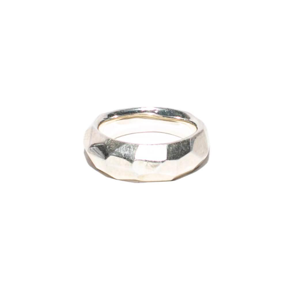  Ippolita Size 6 Silver Mosaic Cut Taper Ring