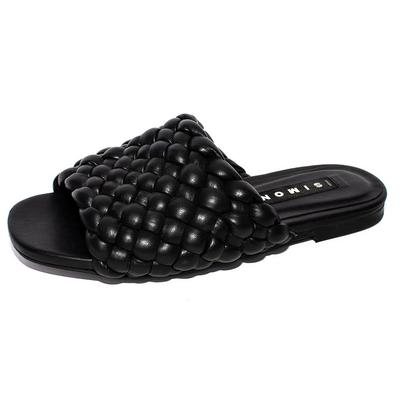 Simon Miller Size 36 Black Faux Leather Sandals