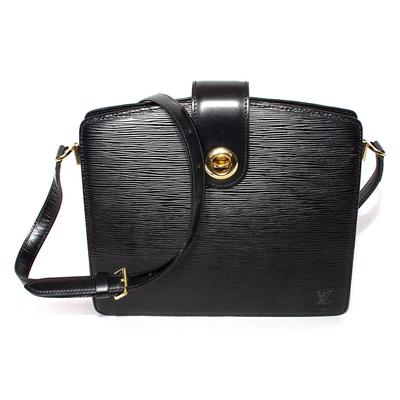 Louis Vuitton Black Epi Capucines Handbag