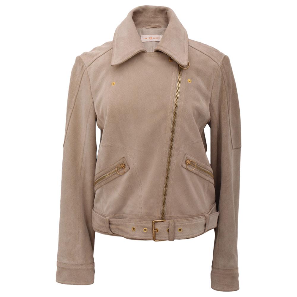  Tory Burch Size 10 Bianca Leather Jacket