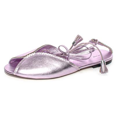  The Row Size 38.5 Purple Leather Sandals