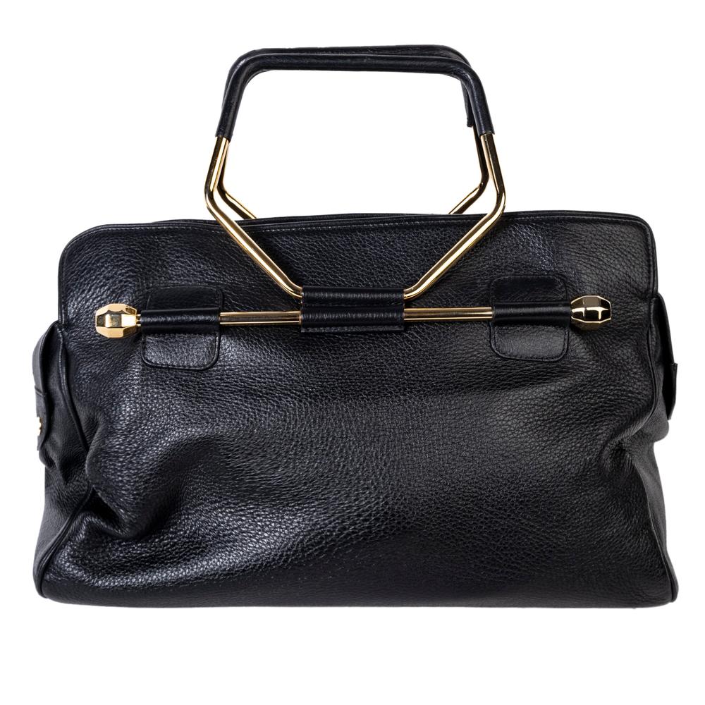  Viktor & Rolf Black Leather Handbag