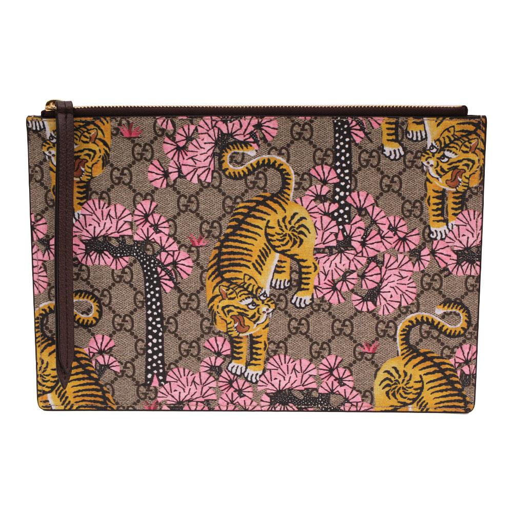  Gucci Tiger Clutch With Box