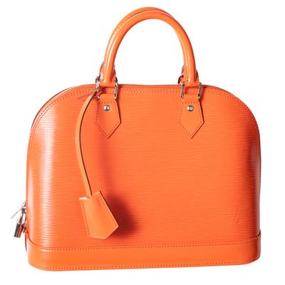 Louis Vuitton Orange Epi Alma Handbag