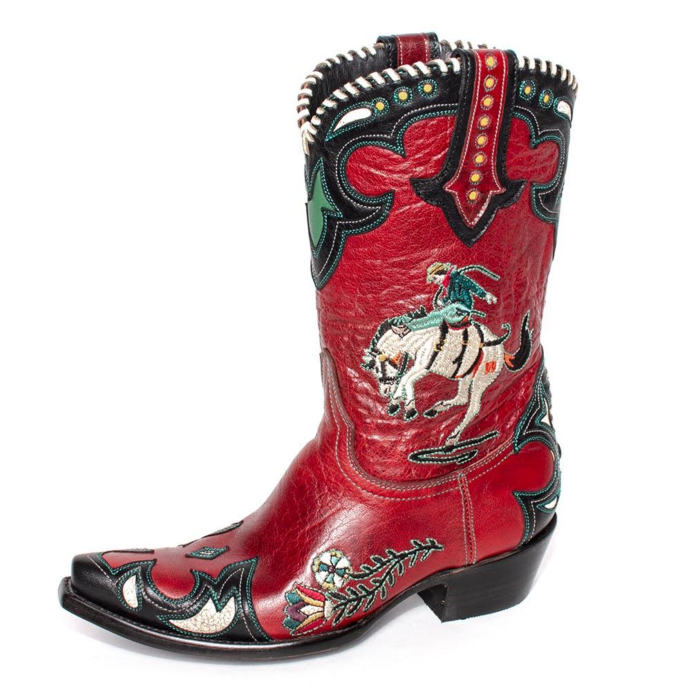  Old Gringo X Double D Rancho Size 6 Red Boots