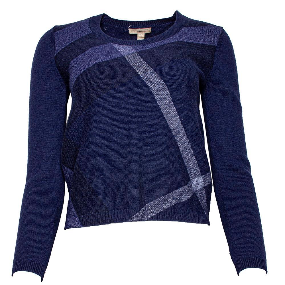  Burberry Size Medium Blue Sweater