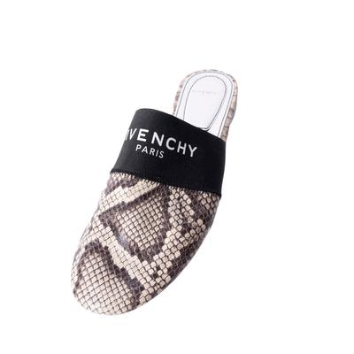 Givenchy Size 38.5 Snake Print Slip On Sandals 