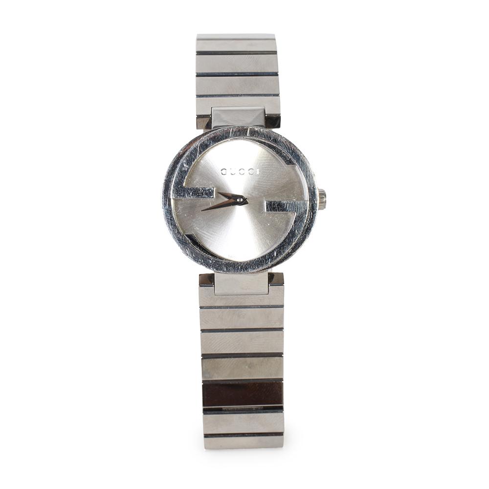  Gucci Stainless Steel Panel Band Watch