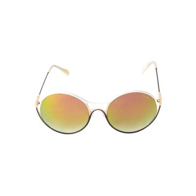 Balmain Cream Round Mirror Lens Sunglasses 