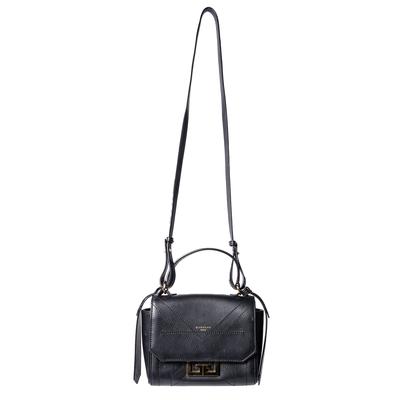 Givenchy Black Leather Flap Over Crossbody