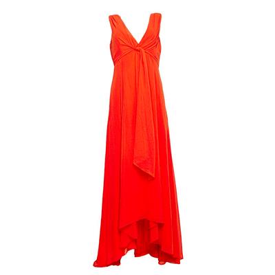 Badgley Mischka Size 10 Orange Dress