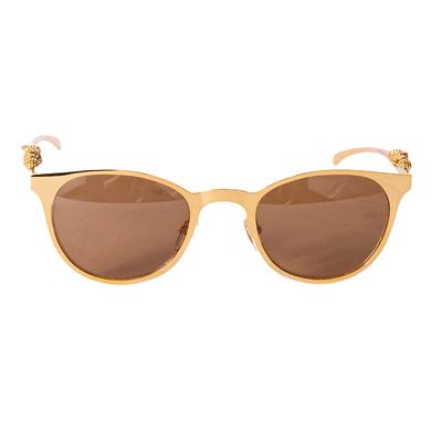 Cartier Gold Metal Frame Sunglasses