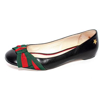 Gucci Size 38 Black Leather Shoes