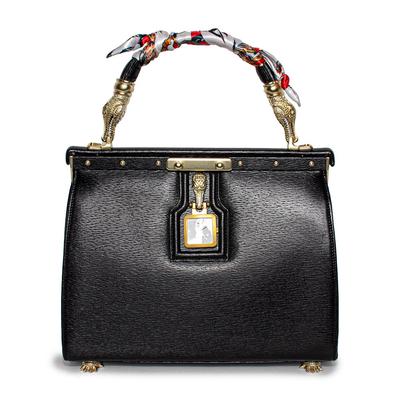 Kieselstein-Cord Black Leather Handbag