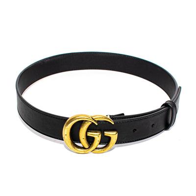 Gucci Size 28 Black GG Belt