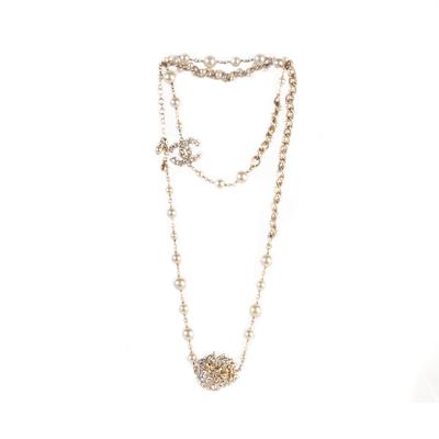 Chanel Lion Head Pearl Necklace 