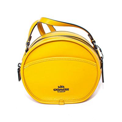 New Coach Yellow Leather Canteen Bag