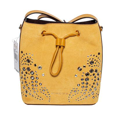 New Michael M Kors Yellow Suede Handbag