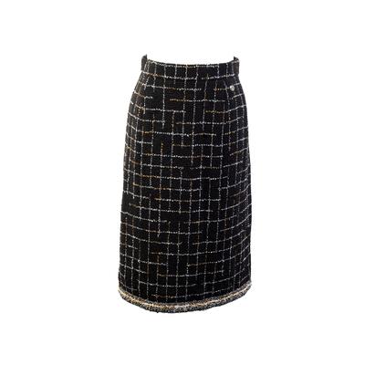 Chanel Size 36 2017 Black Tweed Skirt 