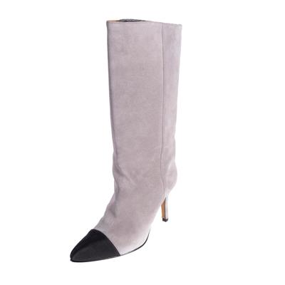 Toral Size 37 Tall Grey Suede Boots