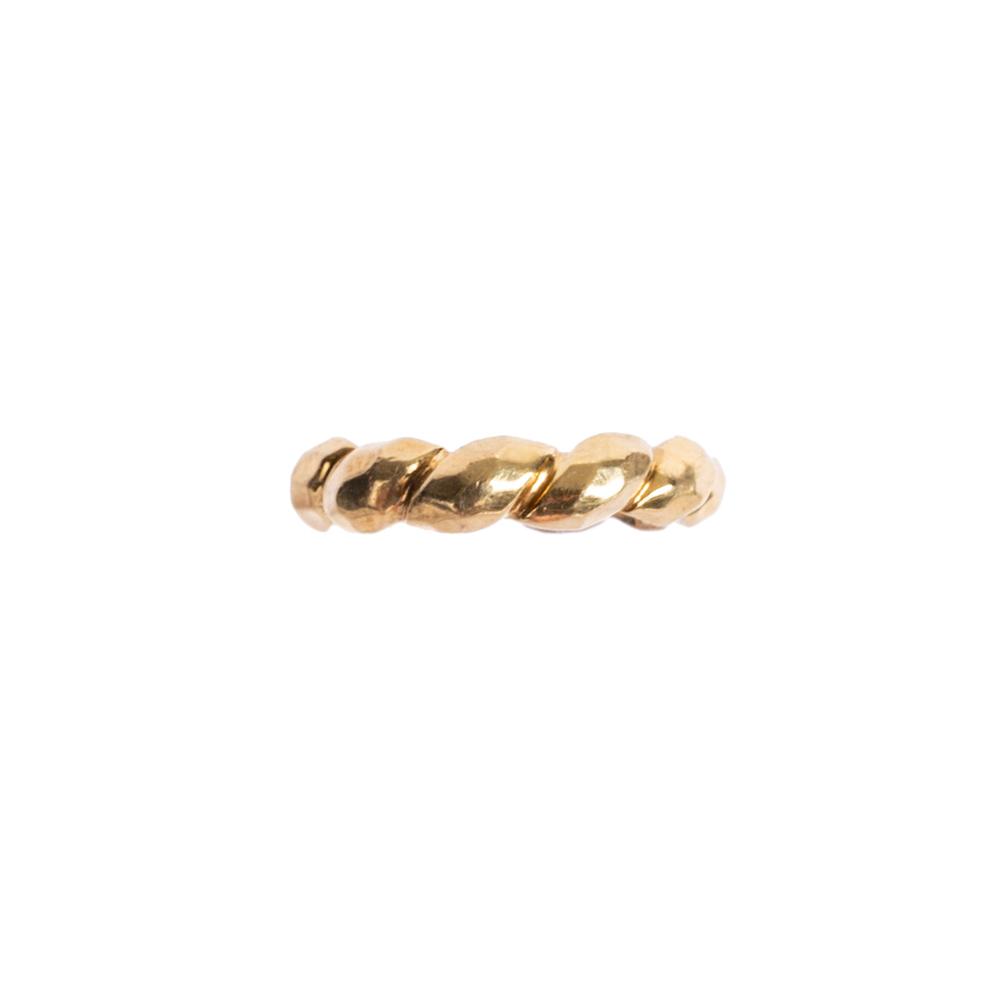  Dunay Size 5 Gold 18k Band Ring