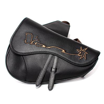 Christian Dior x Travis Scott Black Leather Handbag