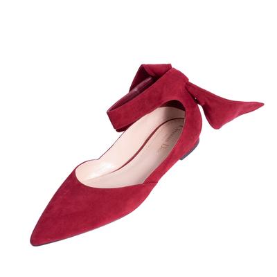 Christian Dior Size 39 Red Suede Pointy Toe Shoes