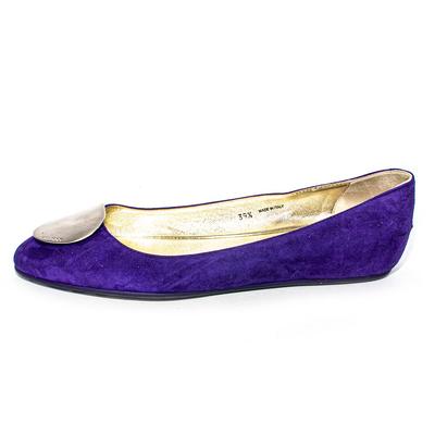 Jimmy Choo Size 39.5 Purple Suede Shoes