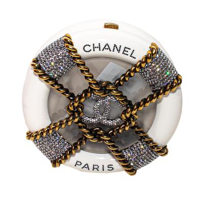 Chanel White 2018 Resin Rescue Wheel Handbag