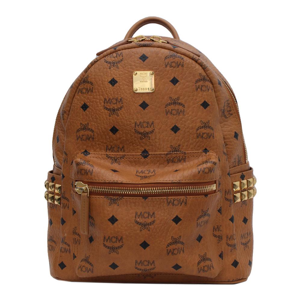  Mcm Studded Backpack Handbag