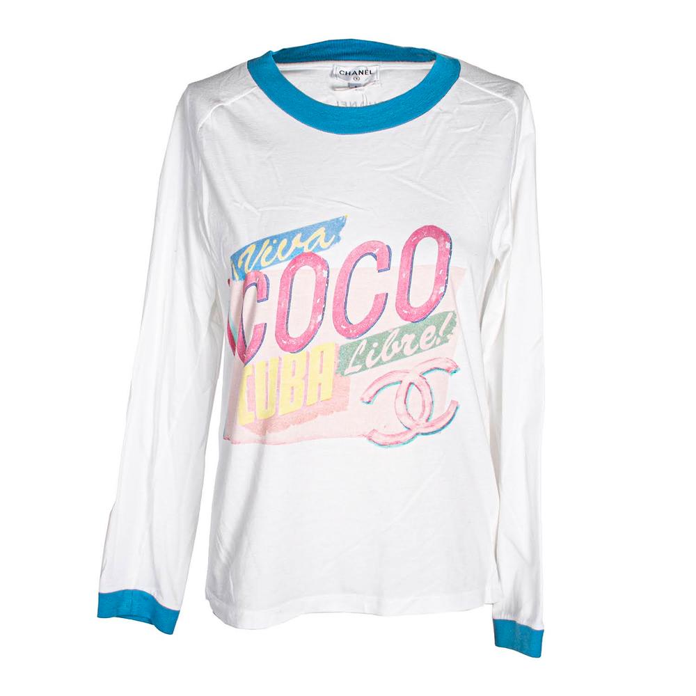  Chanel Size Small 2017 Viva Coco Logo Top
