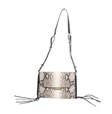 Isabel Marant Grey Leather Embroidered Crossbody