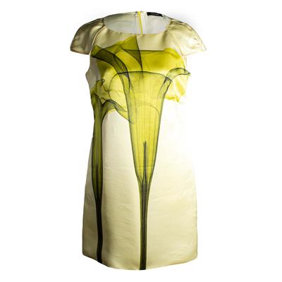 Versace Size 42 Yellow Dress