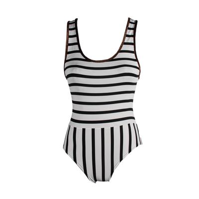 Chanel Size 36 Black & White Swimsuit