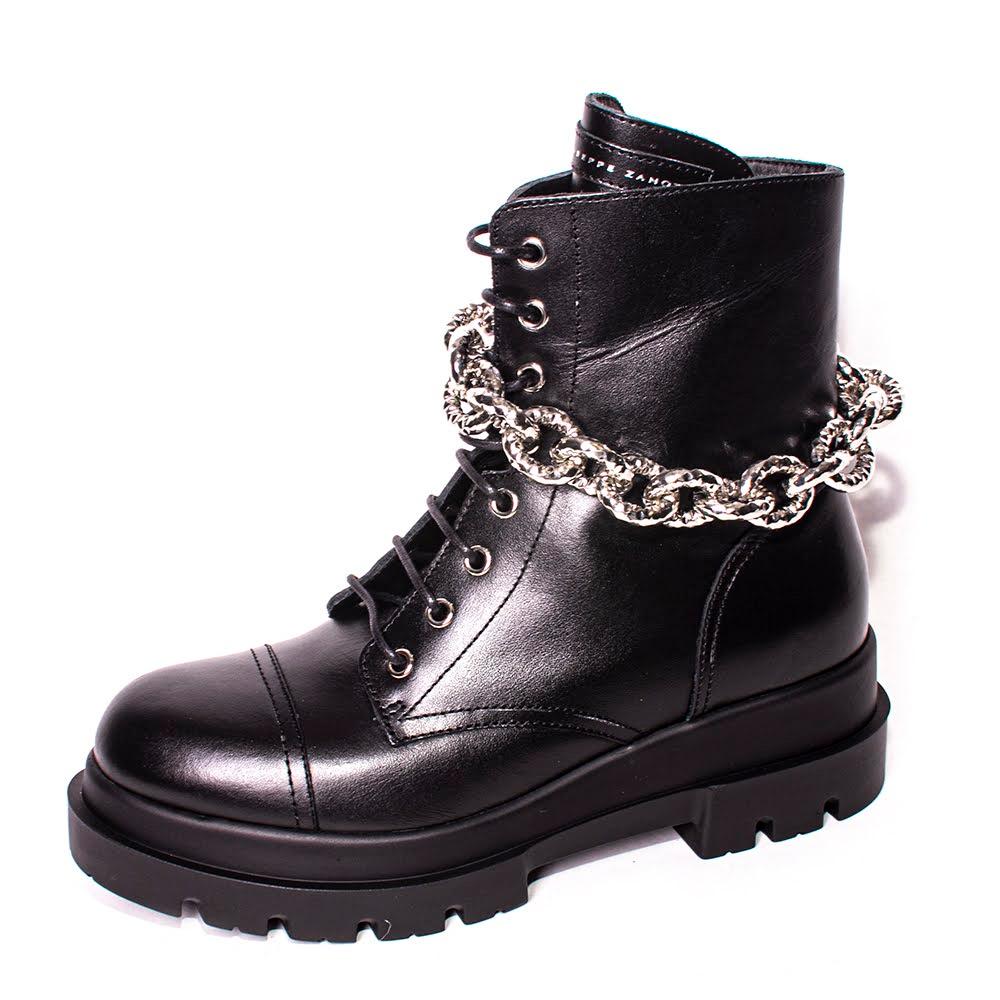  Giuseppe Zanotti Size 38 Black Leather Boots