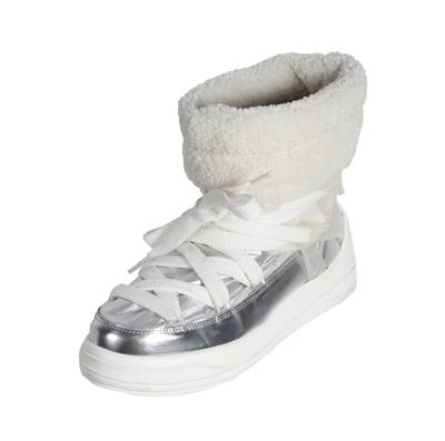 Moncler Size 38.5 Silver Boots