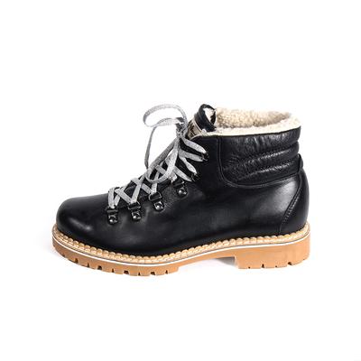 Montelliana Size 38.5 Black Leather Boots