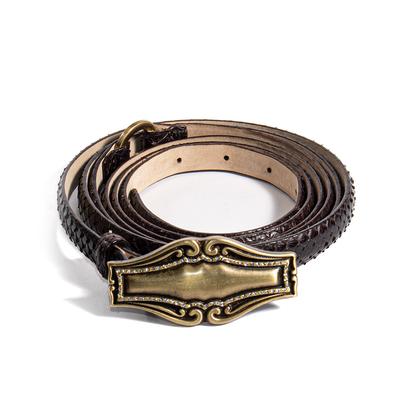 Fabrizio Mancini Brown Snake Leather belt