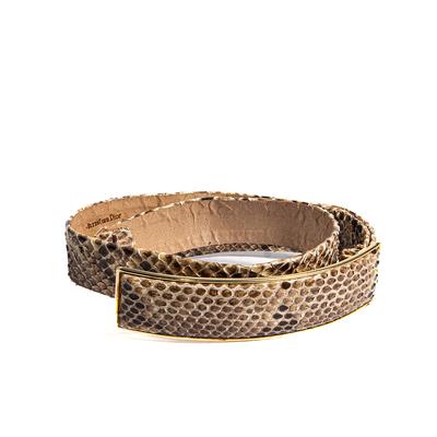 Christian Dior Size Small Brown Snake Skin Belt