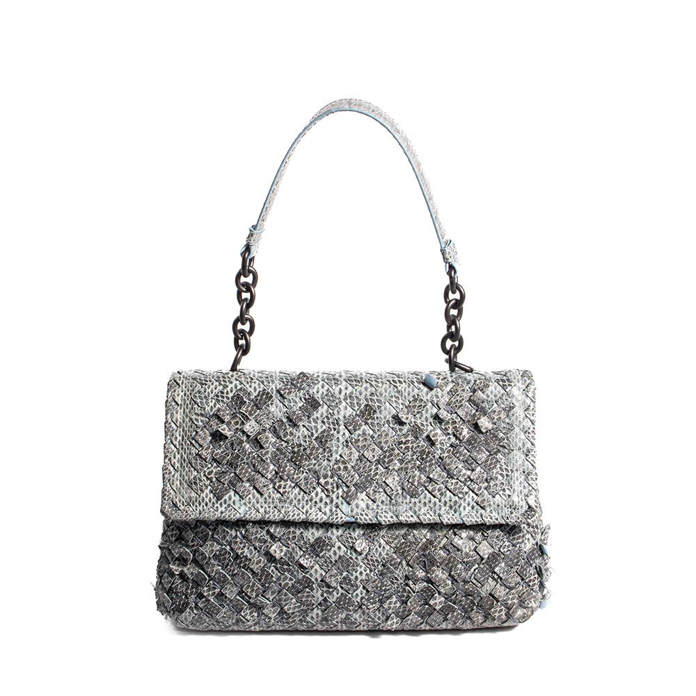  Bottega Veneta Grey Leather Handbag