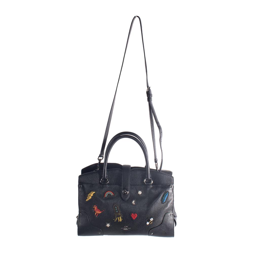  Coach Black Embellished Handbag