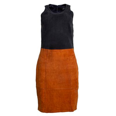 L'Agence Size 23 Two Tone Leather Dress