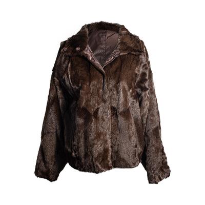 Giorgio Armani Size 42 Brown Reversible Fur Coat