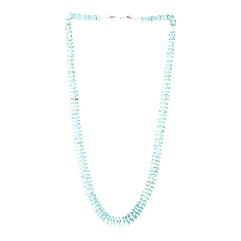  Turquoise Disc Necklace